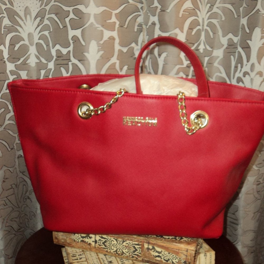 Kenneth Cole Reaction Red/Gold Bag